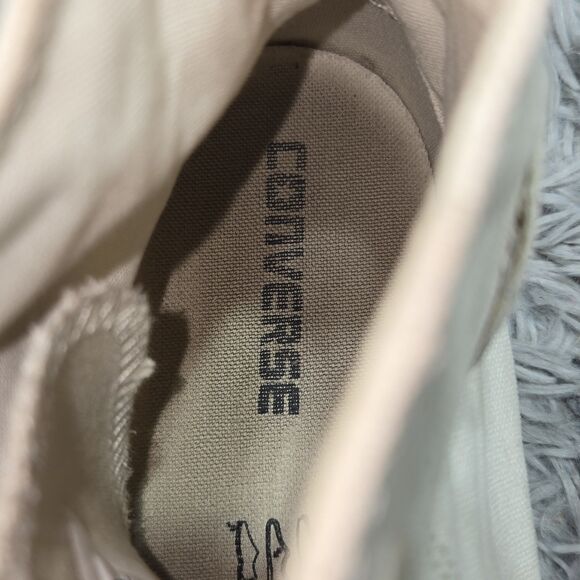 Converse Chuck Taylor All Star Women Size 9 Retro Y2K Style High Top White Shoes - Picture 5 of 13